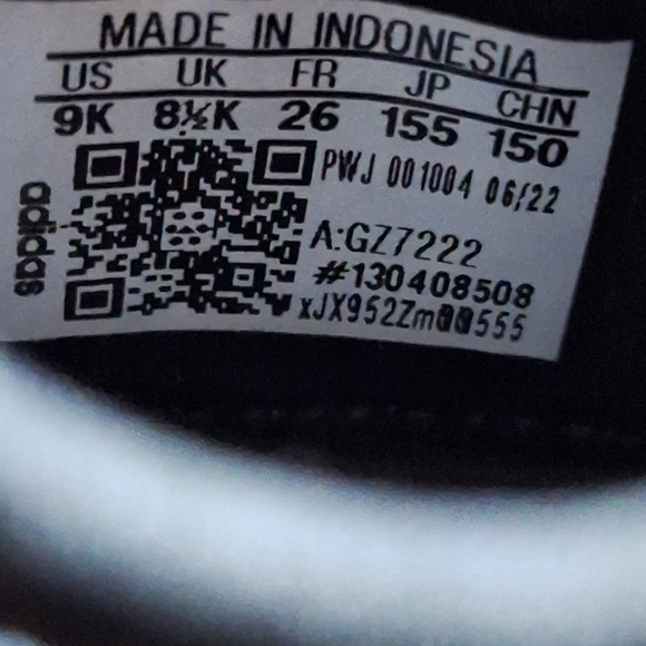 adidas Unisex-Child Fortarun X Running Shoe size 9k - Picture 6 of 9